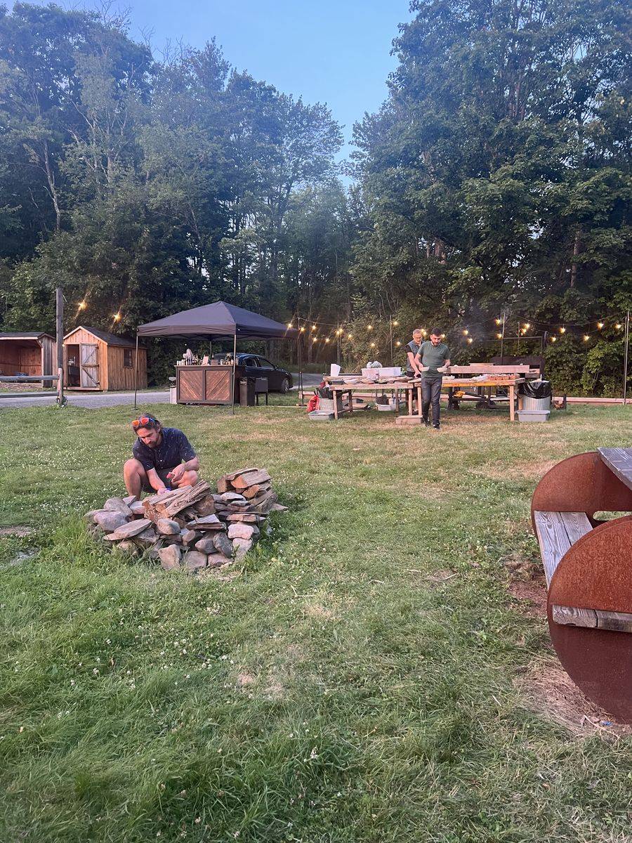Evening around the fire