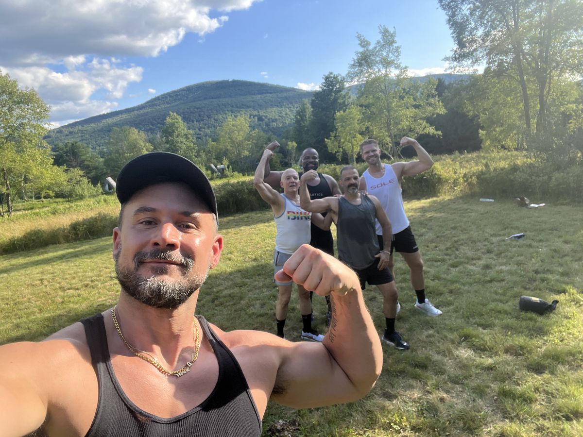 Josh Grimm at a mountain retreat