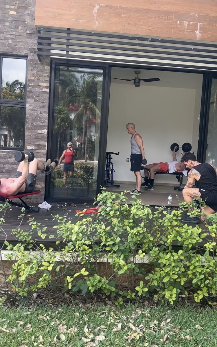 Open-air training session