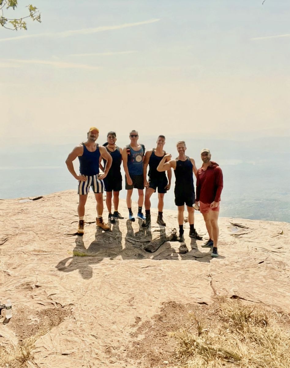 Summit overlooking the water