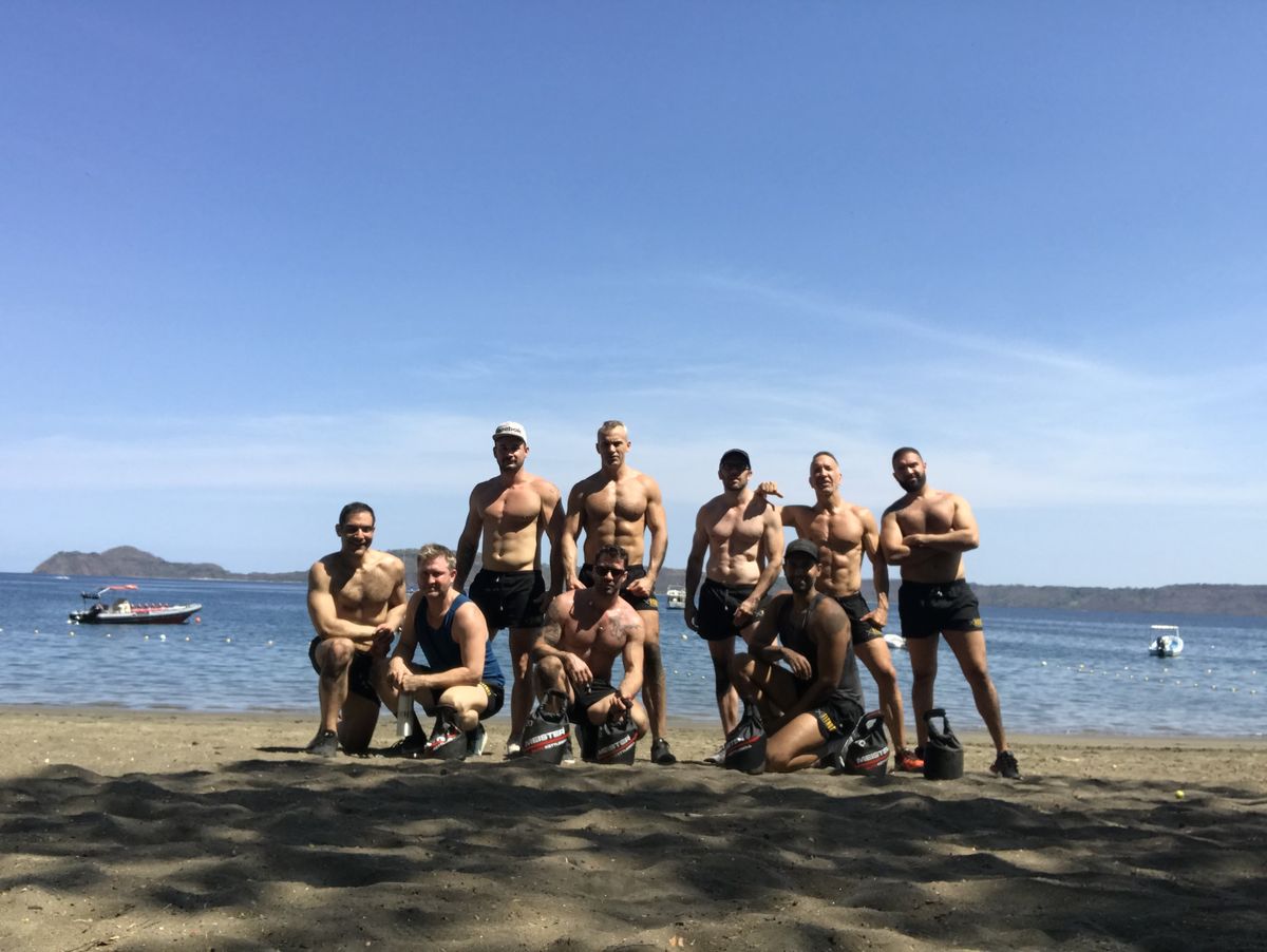 Training by the ocean
